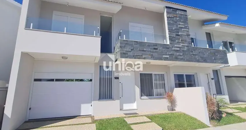 Casa tipo sobrado para venda em camobi no condomínio fechado santa mônica