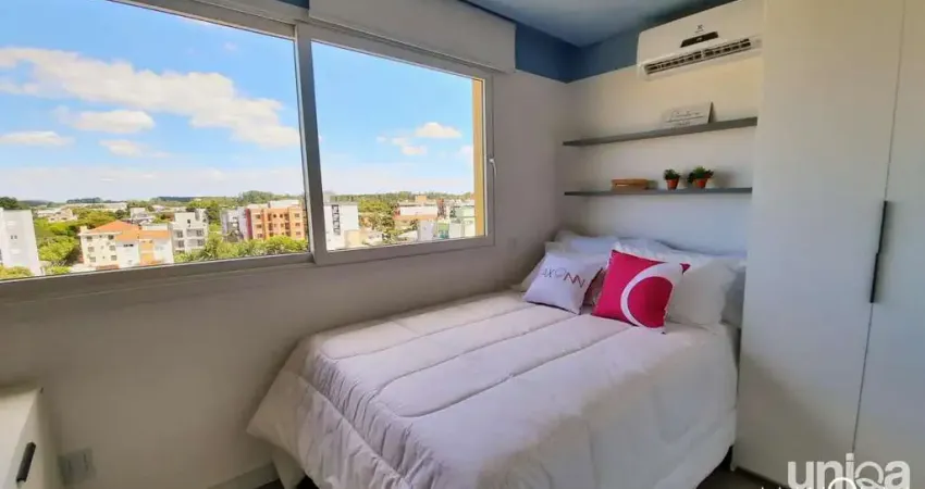 Apto tipo studio 100% mobiliado com garagem no ed adoro para alugar