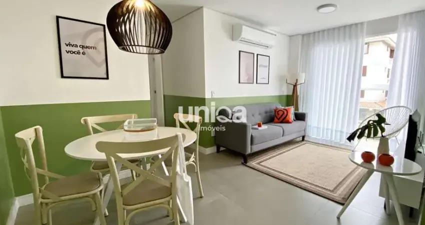 Apto 02 dormitório 100% mobiliado com garagem no ed adoro para alugar próximo a