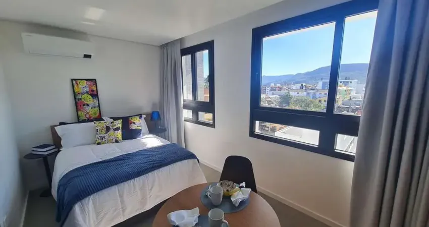 Apartamento tipo studio 100% mobiliado aluguel em camobi à 05 minutos da ufsm