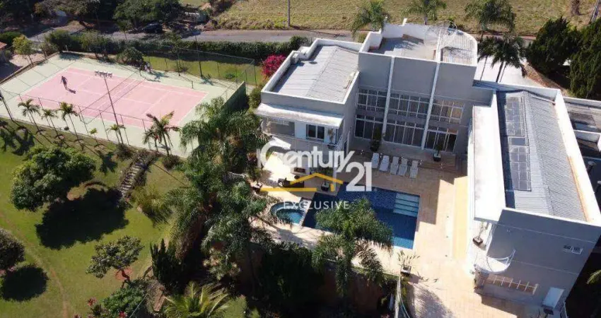 Chácara com 5 dormitórios, 5250 m² - venda por R$ 6.900.000 ou aluguel por R$ 26.355/mês - Condomínio Colinas do Mosteiro de Itaici - Indaiatuba/SPCH0