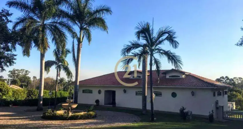 Chácara com 4 dormitórios para alugar, 10000 m² por r$ 31.100,00/mês - chácara areal - indaiatuba/sp