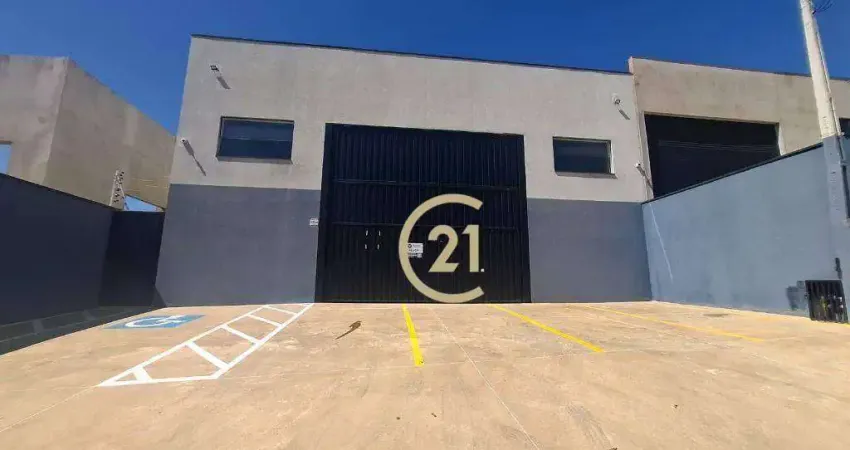 Galpão para alugar, 534 m² por r$ 13.162,00/mês - castelo branco - din - indaiatuba/sp