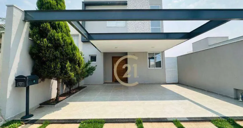 Casa com 3 dormitórios à venda, 187 m² por r$ 1.281.000,00 - jardim montreal residence - indaiatuba/sp