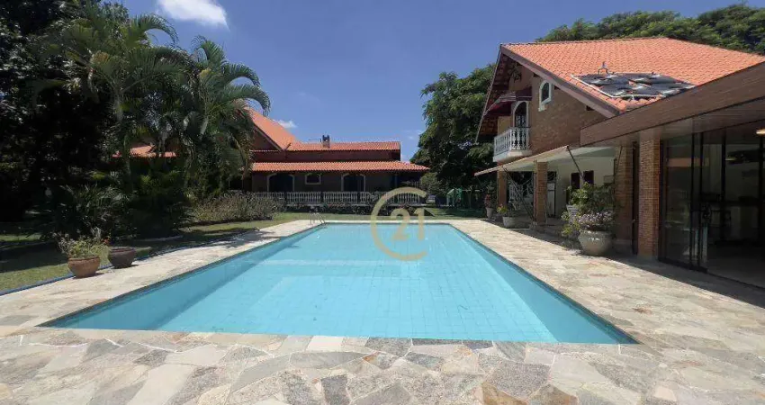 Casa com 5 dormitórios à venda, 689 m² por r$ 9.000.000,00 - chácara polaris - indaiatuba/sp