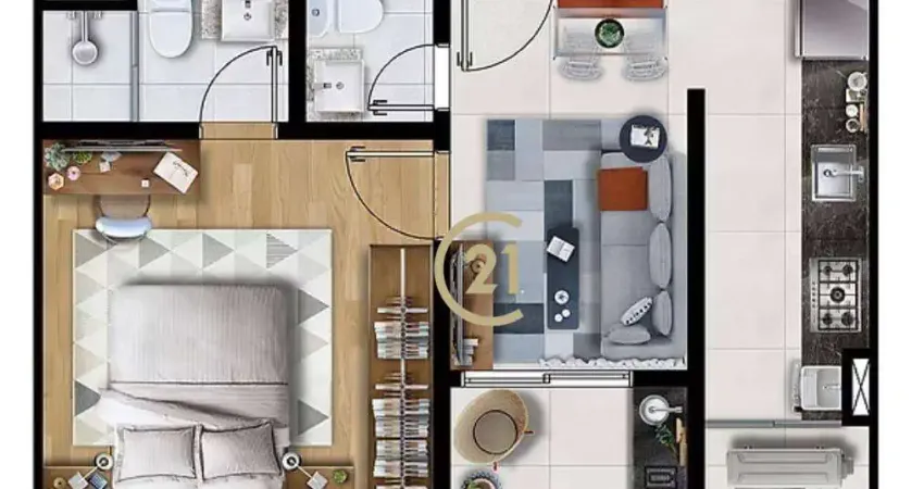 Apartamento com 1 quarto à venda na Rua Onze de Junho, 475, Centro, Indaiatuba