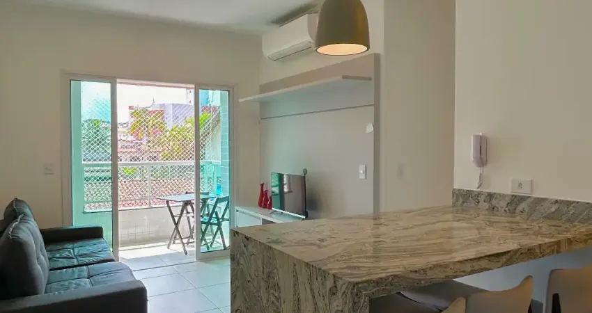Apartamento mobiliado 2 quartos(1 suíte)praia das toninhas,