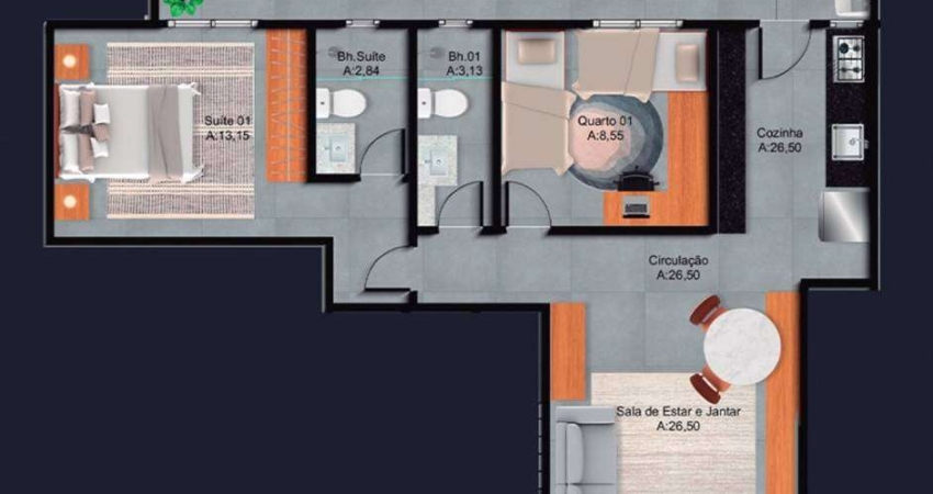 Casa com 2 quartos à venda na Rua Tupi, 476, Tupi, Praia Grande