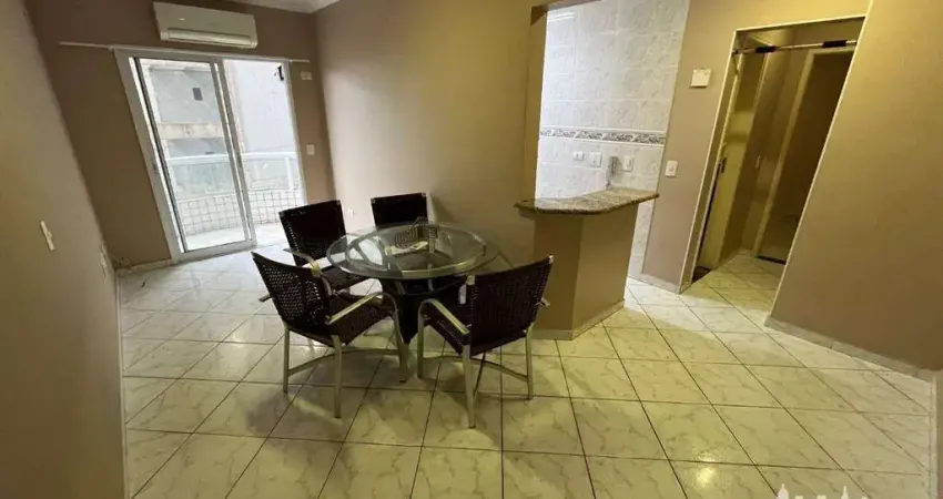 Apartamento com 1 dormitório para alugar, 68 m² por r$ 2.658,45/mês - canto do forte - praia grande/sp