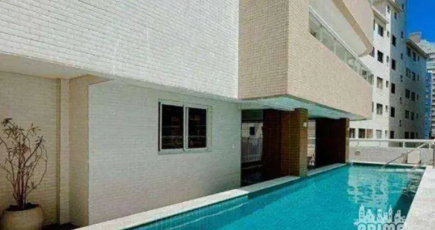 Apartamento com 2 dormitórios à venda, 110 m² por r$ 595.000,00 - aviação - praia grande/sp