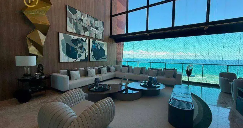 Apartamento duplex com 4 dormitórios à venda, 374 m² por r$ 6.900.000,00 - jaguaribe - salvador/ba