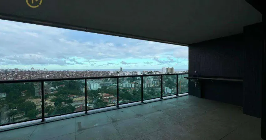 Apartamento com 4 dormitórios à venda, 230 m² por r$ 4.000.000 - horto florestal - salvador/ba