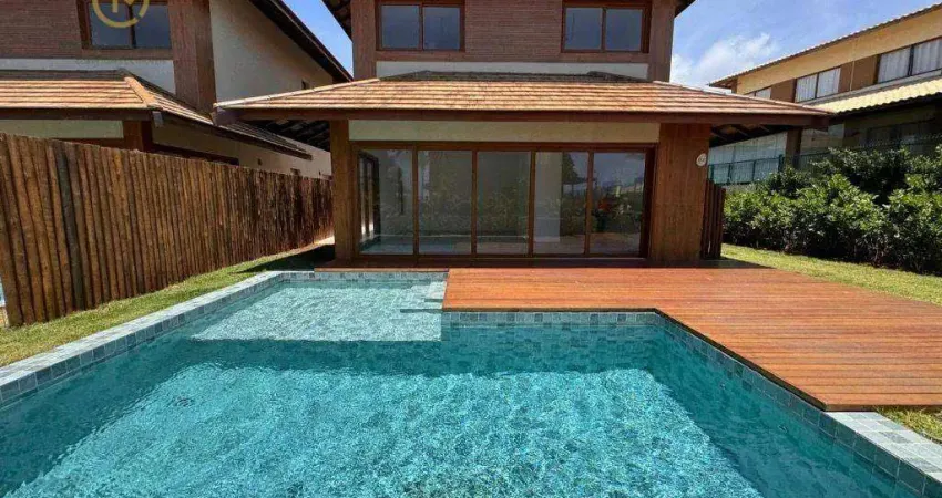 Casa com 4 dormitórios à venda, 200 m² por r$ 4.400.000,00 - itacimirim - camaçari/ba