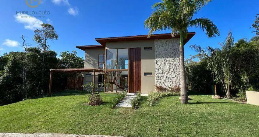 Casa com 4 dormitórios à venda, 400 m² por r$ 3.400.000,00 - praia do forte - mata de são joão/ba