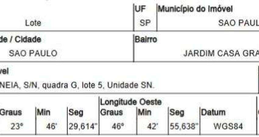 Oportunidade Única em SAO PAULO - SP | Tipo: Terreno | Negociação: Venda Direta Online  | Situação: Imóvel