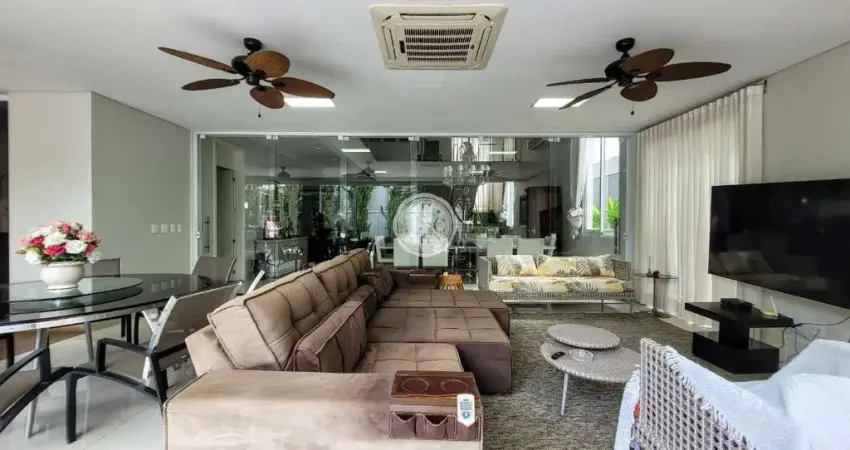 Casa sobrado em condomínio com 4 quartos sendo 4 suítes, 518m² - condomínio verona - jardim botânico