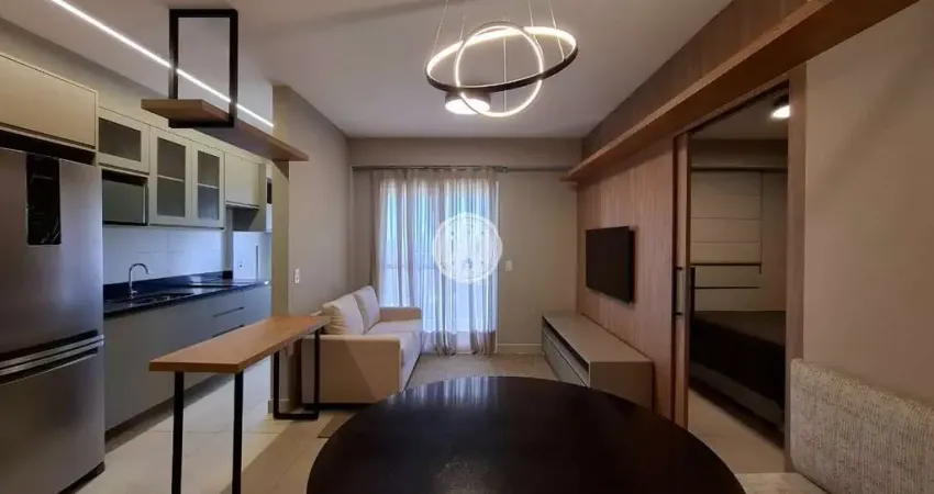 Apartamento mobiliado com 1 quarto para alugar, 40m² - alto da boa vista - edifício apogeu