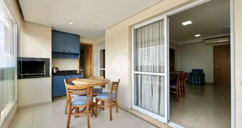 Apartamento mobiliado com 03 suítes para alugar, 123m² - edifício acrópole sul - condomínio itamaraty - jardim botânico