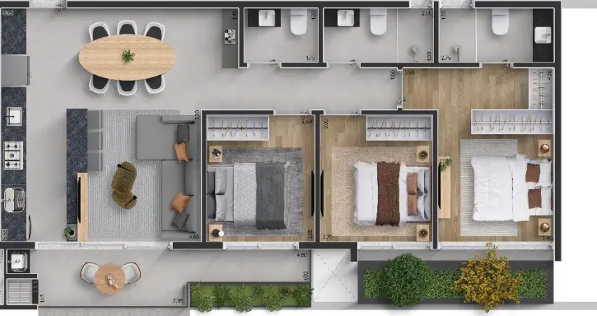 Apartamento com 3 quartos à venda na Rua Comendador Fontana, 105, Centro Cívico, Curitiba
