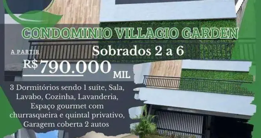 Sobrado Impecável à Venda no Tucuruvi – 3 Dorms, Suíte, 2 Vagas, Espaço Gourmet e Garden Privativo | 160m² em Condomínio Fechado