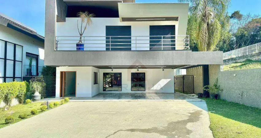 Casa com 4 dormitórios, 360 m² - venda por r$ 3.200.000,00 ou aluguel por r$ 19.000,00/mês - granja viana - cotia/sp