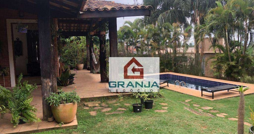 Belíssima Casa Terrea com 4 suítes, 450 m² - venda por R$ 3.680.000 ou aluguel por R$ 16.885/mês - Palos Verdes - Cotia/SP