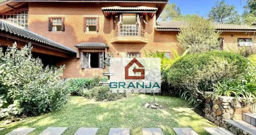 Casa com 5 dormitórios - venda por r$ 2.950.000,00 ou aluguel por r$ 25.800,00 - granja viana - cotia/sp