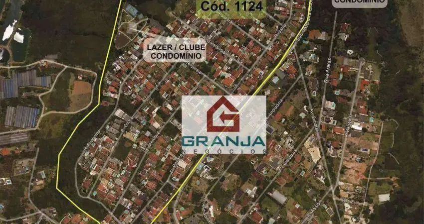 Excelente Lote 360,00 m², limpo, declive à venda por R$ 330.000 - Granja Viana - Jardim dos Ipês - Cotia/SP