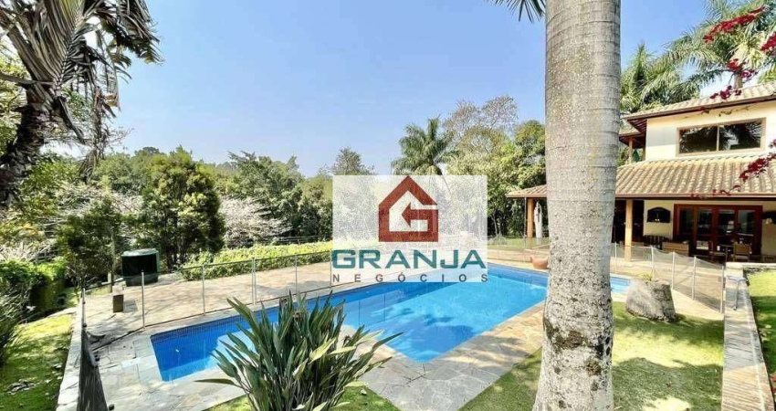 Fazendinha - 4sts, lareira, varanda gourmet, piscina e campinho! 540 m² por R$ 2.500.000 - Chácara Vale do Rio Cotia - Carapicuíba/SP