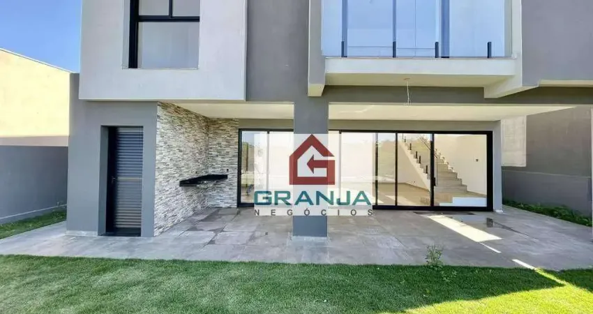 Incrível Casa Nova com 3 suítes, varanda gourmet, piscina, hidro à venda, 230 m² por R$ 1.800.000 - Lago do Sol - Cotia/SP