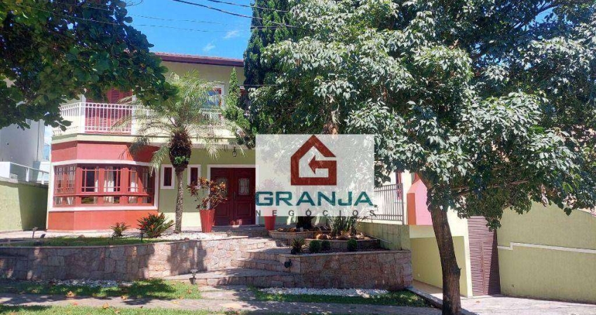 Linda Casa com 4 suítes, closet, planejados, piscina, área gourmet! à venda, 436 m² por R$ 2.950.000 - São Paulo II - Cotia/SP