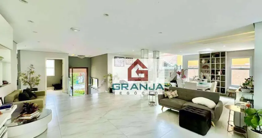 Imóvel de Alto Padrão com 3 suítes, living para 6 ambientes, climatizada, gourmet! à venda, 489 m² por R$ 1.990.000 - Nova Higienópolis - Jandira/SP