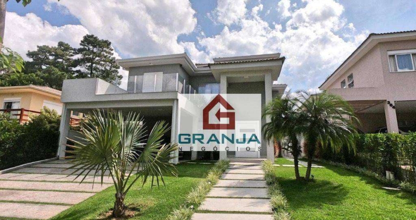 Incrível Casa com 4 suítes, climatizada e mobiliada! 410 m² - venda por R$ 3.800.000 ou aluguel por R$ 21.000/mês - Condomínio Vintage - Cotia/SP
