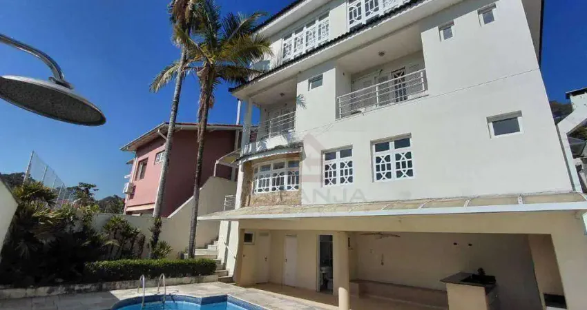 Casa com 4 dormitórios para alugar, 320 m² por r$ 12.000,00/mês - são paulo ii - cotia/sp