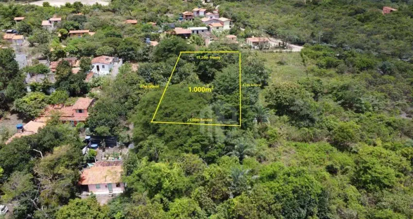 Terreno de 1.000m² à Venda no Vale do Capão – Palmeiras, Chapada Diamantina | Vista para o Morro Branco | Próximo à Vila e ao Rio Preto.