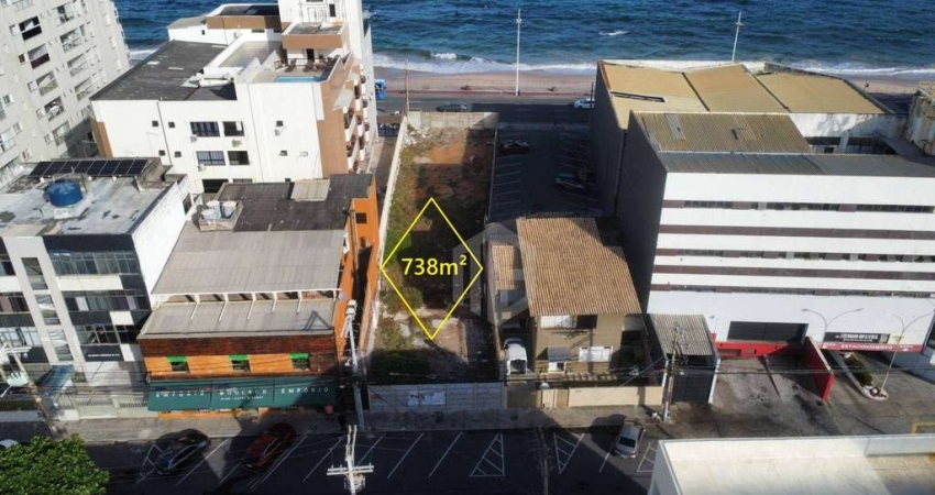 Terreno com Duas Frentes na Av. Otávio Mangabeira – Pituba | 738m² | Ao Lado da Perini e em Frente ao Mar