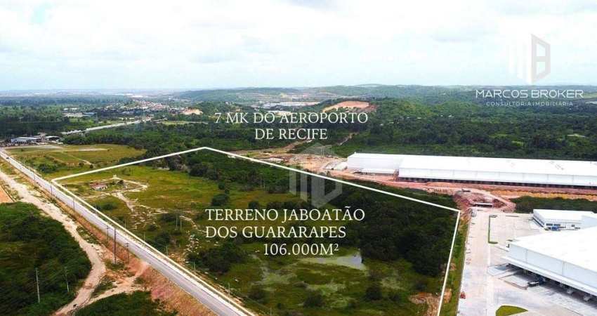 Terreno com Vocação Logística à Venda em Jaboatão dos Guararapes, Muribeca | 106.000m² | Próximo ao Aeroporto e Porto