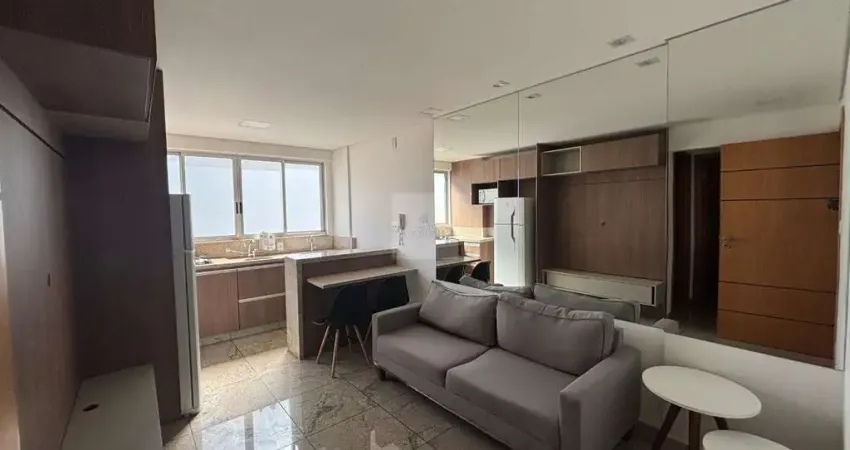 Apartamento mobiliado para locação no funcionários: 1 quarto, 1 suíte, 1 vaga de garagem - belo horizonte-mg