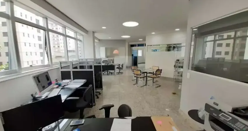 Sala comercial de alto padrão à venda em lourdes, belo horizonte-mg: 9 salas, 1 banheiro,160m² de área