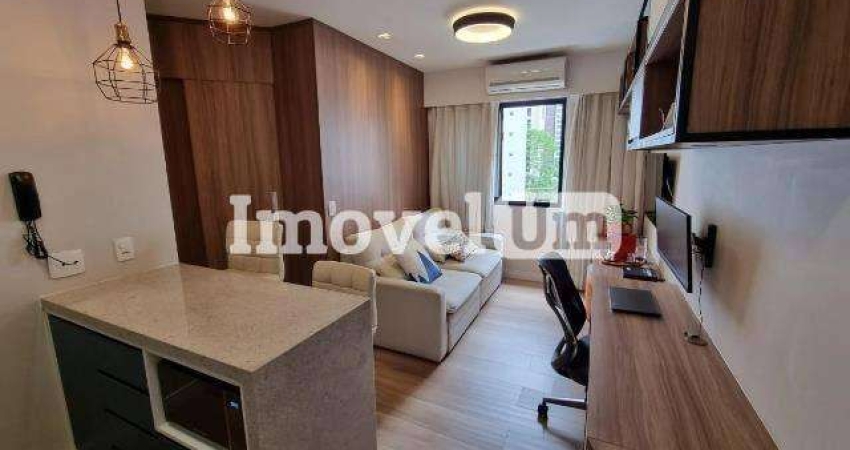 Flat com 1 quarto à venda na Avenida Macuco, Moema, São Paulo