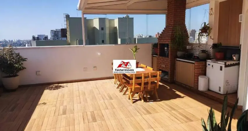 Cobertura de 131m² com 3 dorm., 3 salas, sacada e área gourmet, 2 vagas, lazer completo por 1.385.000,00 - Tatuapé/SP