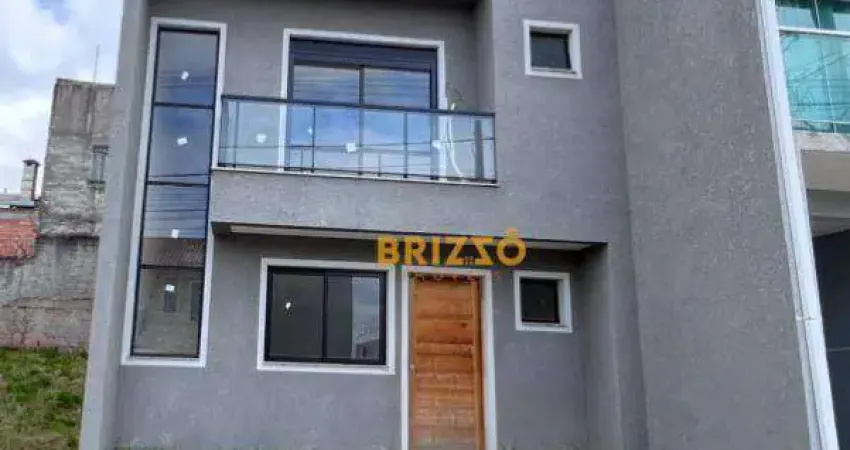 Sobrado novo em condomínio, com 3 dormitórios à venda, 108 m² por R$ 478.000 - Tatuquara - Curitiba/PR