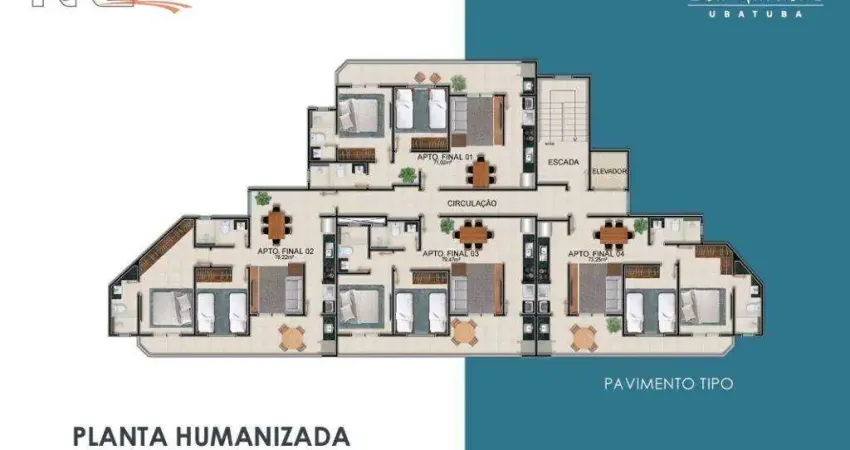 Apartamento com 2 dormitórios à venda, 71 m² por R$ 888.000,00 - Itaguá - Ubatuba/SP