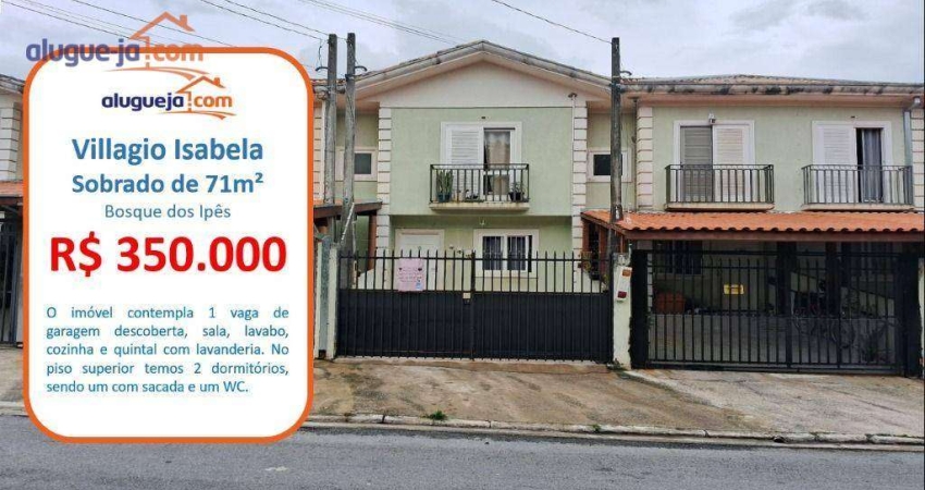 Village com 2 quartos à venda, 71 m² - Residencial Bosque dos Ipês - São José dos Campos/SP