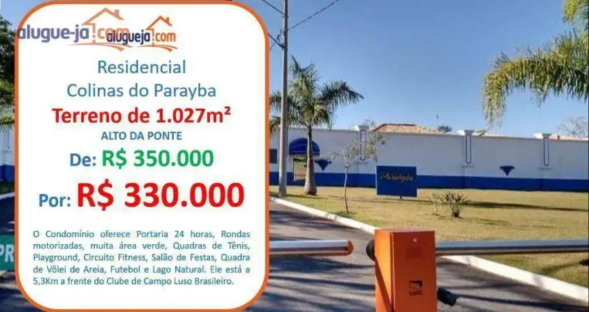 Terreno à venda no Alto da Ponte - São José dos Campos/SP com 1027 m²