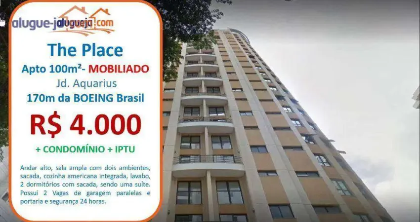 Apartamento com 2 dormitórios para alugar, 100 m² por R$ 5.271,44/mês - Jardim Aquarius - São José dos Campos/SP