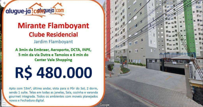 Apartamento com 2 dormitórios à venda, 53 m² por R$ 480.000,00 - Parque Residencial Flamboyant - São José dos Campos/SP