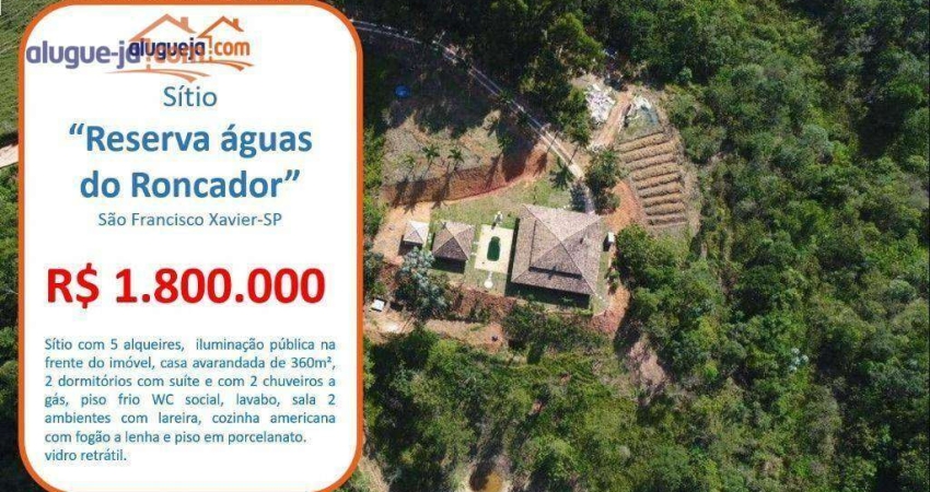 Sítio com 2 dormitórios à venda, 121000 m² por R$ 1.800.000,00 - Roncador - São Francisco Xavier/SP