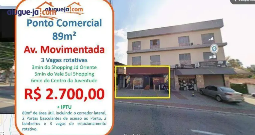 Ponto para alugar, 89 m² por r$ 2.815/mês - bosque dos eucaliptos - são josé dos campos/sp