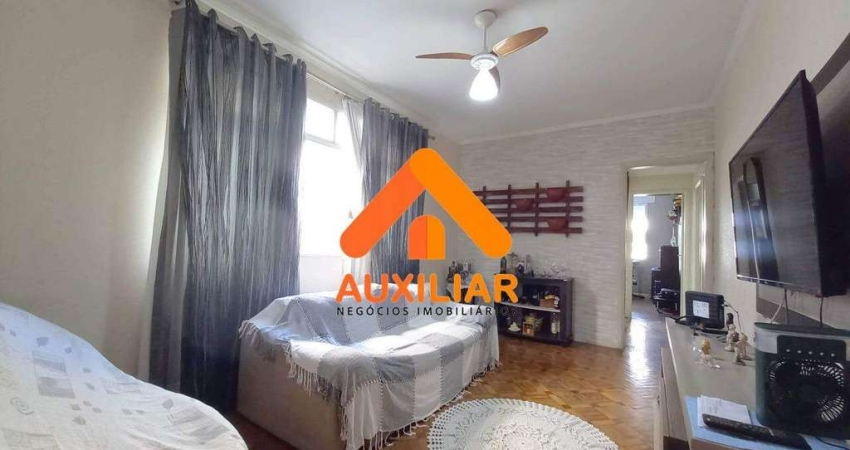 2 dormitórios, dependência, 2 banheiros, garagem fechada, Aparecida, Santos